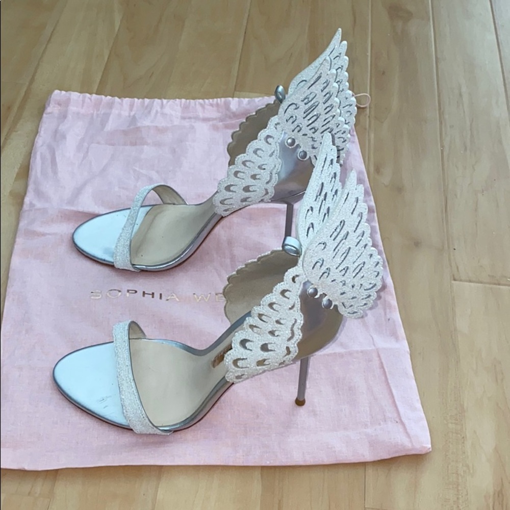 Sophia Webster Glitter Chiara Winged Heels